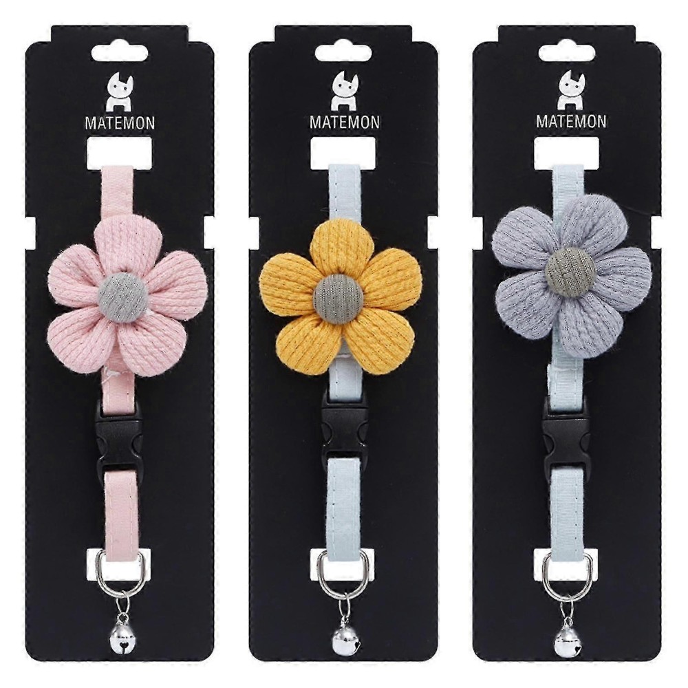 Collier pour chat avec fleur