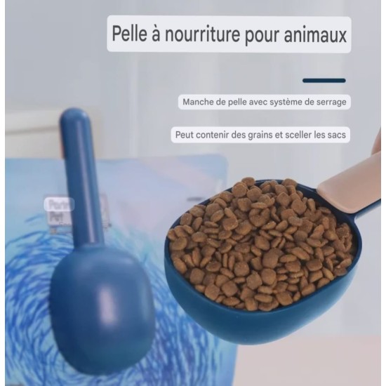 Pelle à croquettes avec pince.