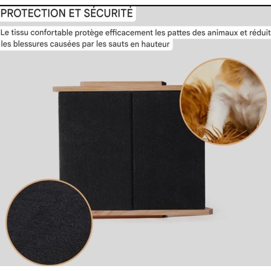 Escalier rampe convertible 2-en-1 pour animaux