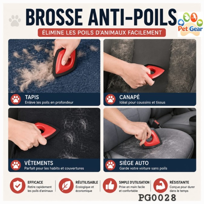 Brosse anti-poils