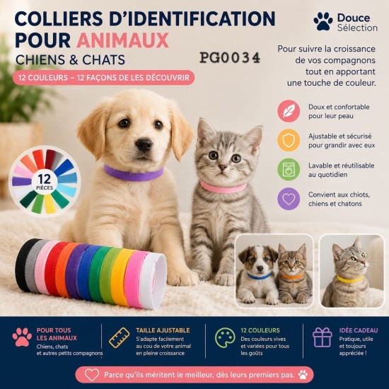 Colliers d'identification pour les bébés animaux