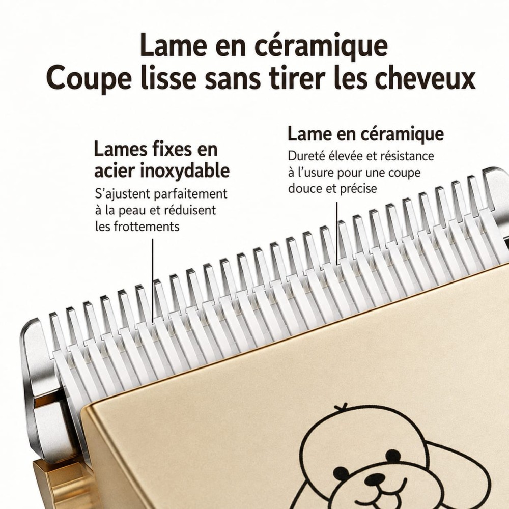 Tondeuse sans fil pour animaux