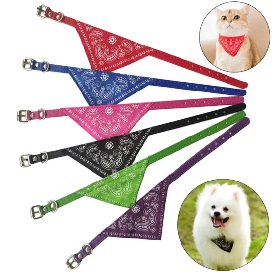 Collier Bandana Réglable Chic pour Chien et Chat