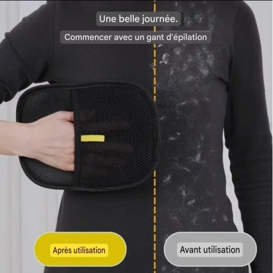 Gant d'épilation électrostatique pour animaux de compagnie