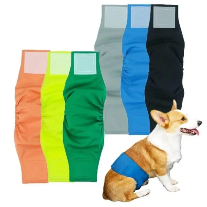 Couche lavable pour chien mâle