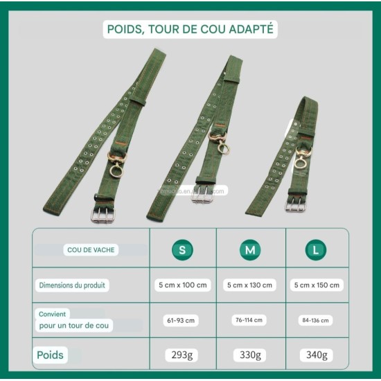 Collier de traction pour bétail