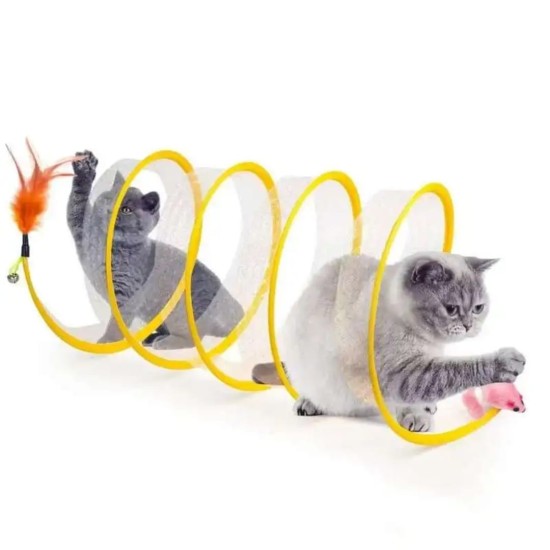 Tunnel pour chat pliable