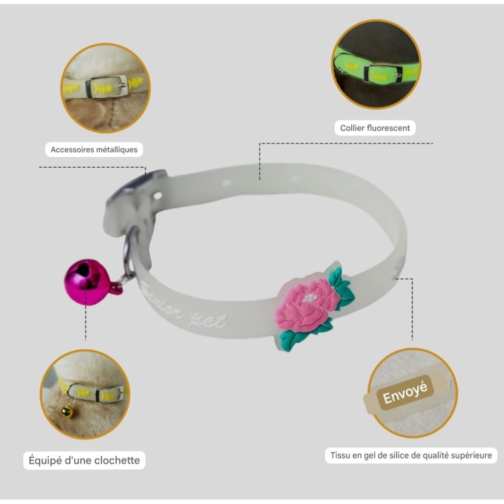 Collier réfléchissant pour petits animaux