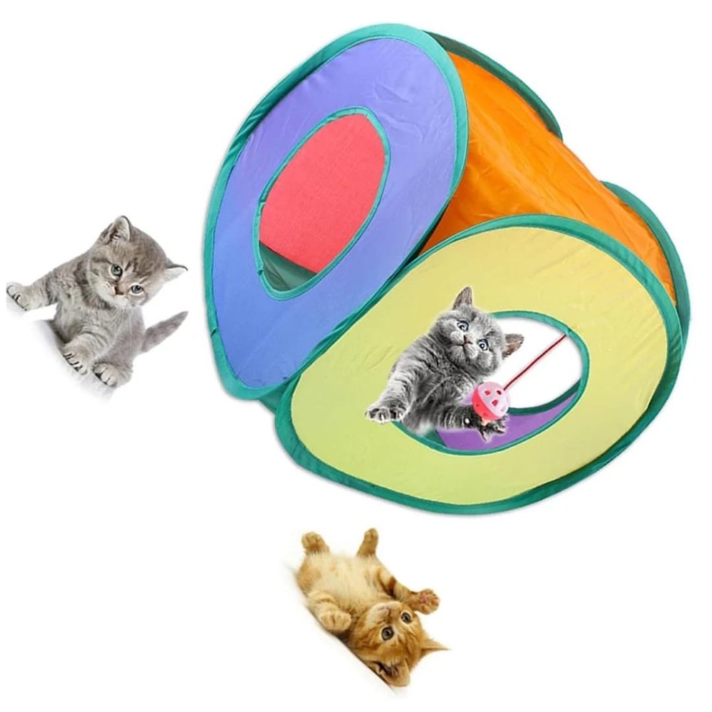 Tunnel pliable pour chat