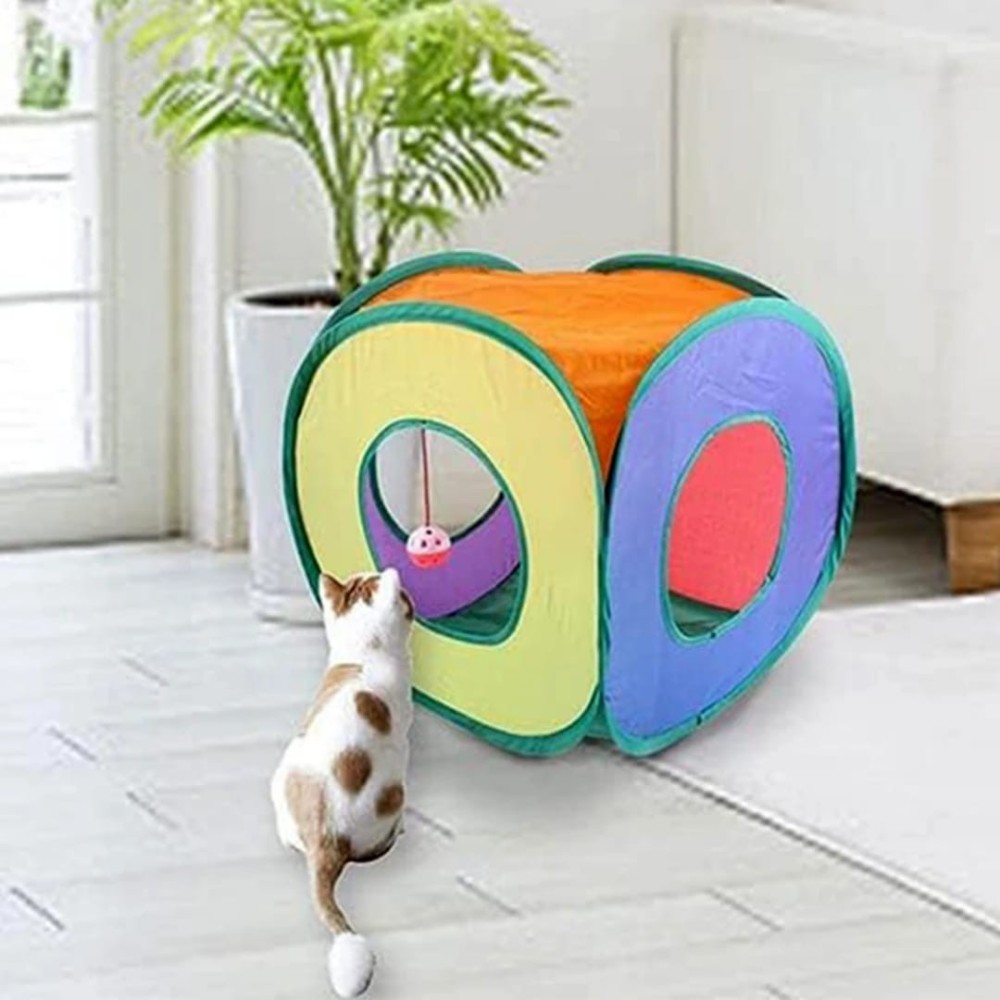 Tunnel pliable pour chat