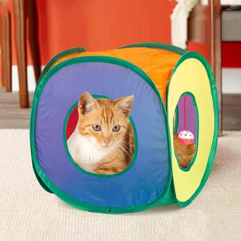 Tunnel pliable pour chat