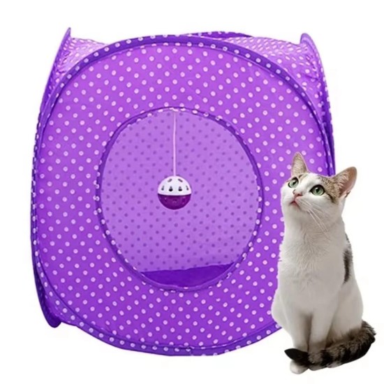 Tunnel pliable pour chat