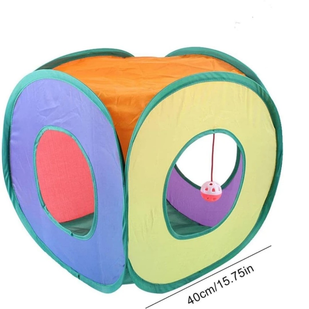 Tunnel pliable pour chat