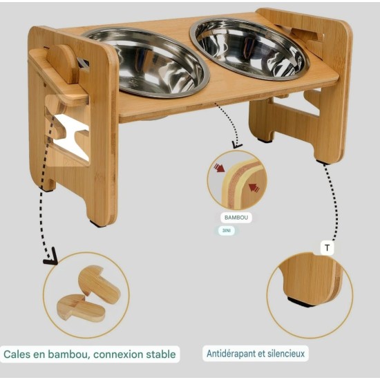 Gamelle surélevée pour animaux