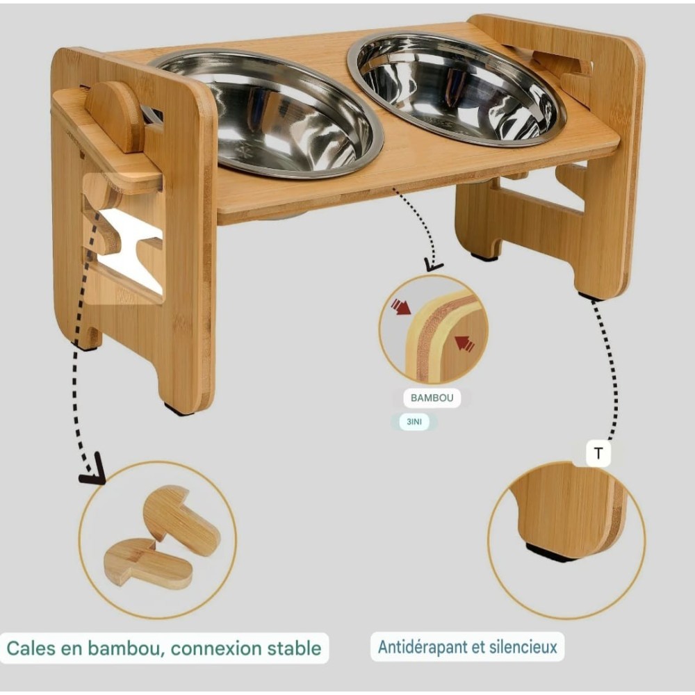 Gamelle surélevée pour animaux